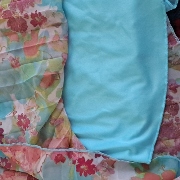 SPEECHLESS Floral Pleated Flutter Sleeve Big Girls Dress size 14 - Picture 7 of 7